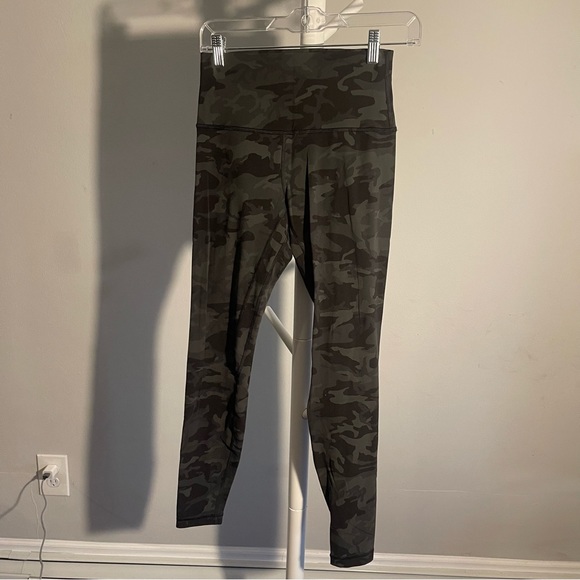 Lululemon Align Pant *Full Length 28" Incognito Camo Multi Gator Green - Picture 2 of 10